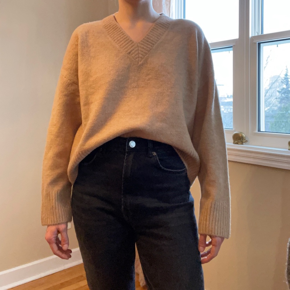 Zara V-Neck Sweater - Size S